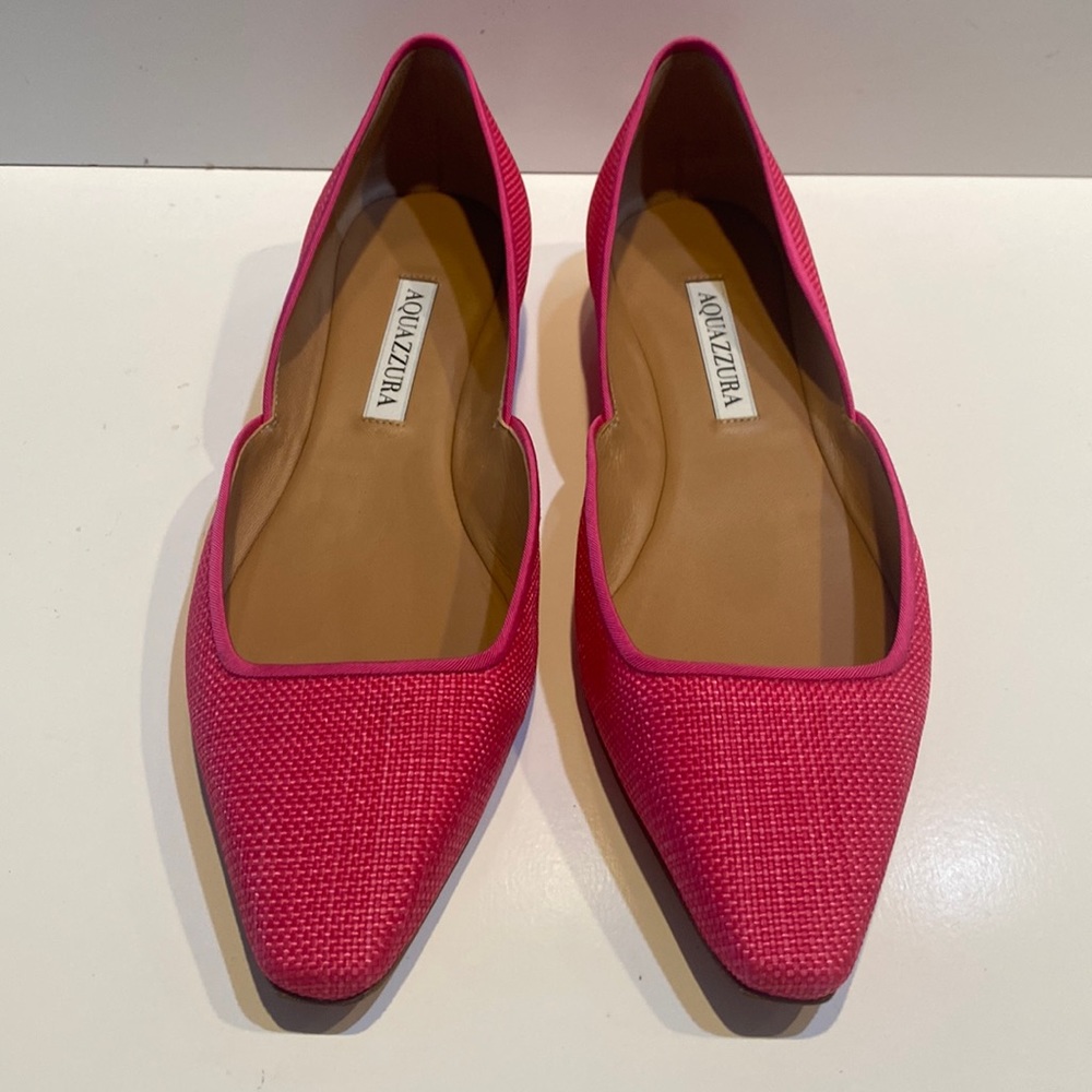 Aquazzura Maia point-toe
ballerina flats NWOT with box